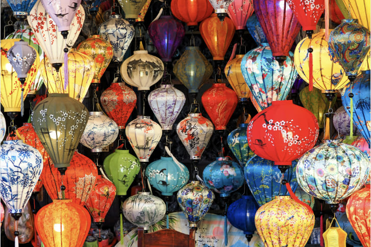 Hoi An Ancient Town lanterns at night